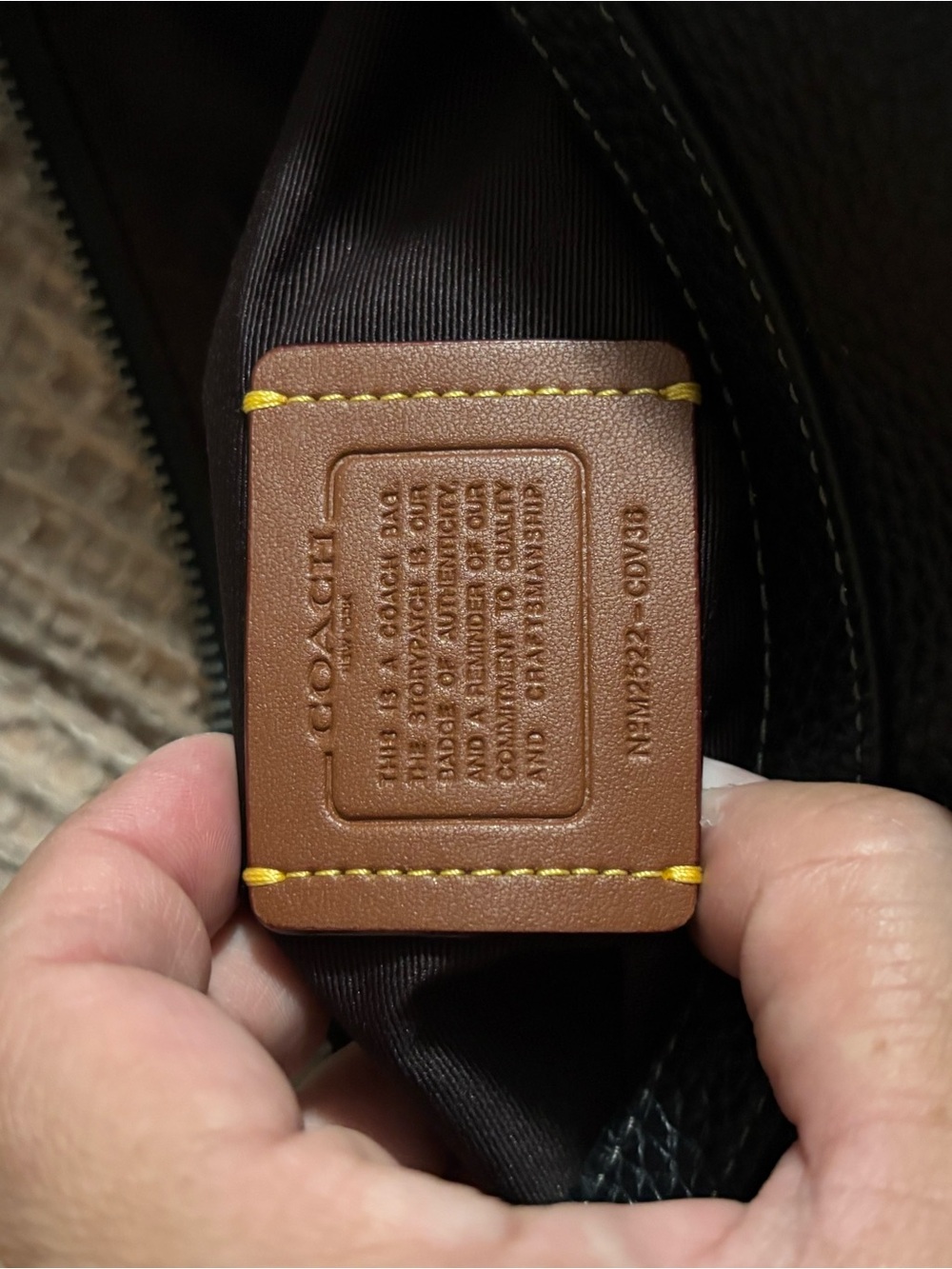 Coach Black Pebbled Leather Hobo Shoulder Bag - Picture 3 of 7